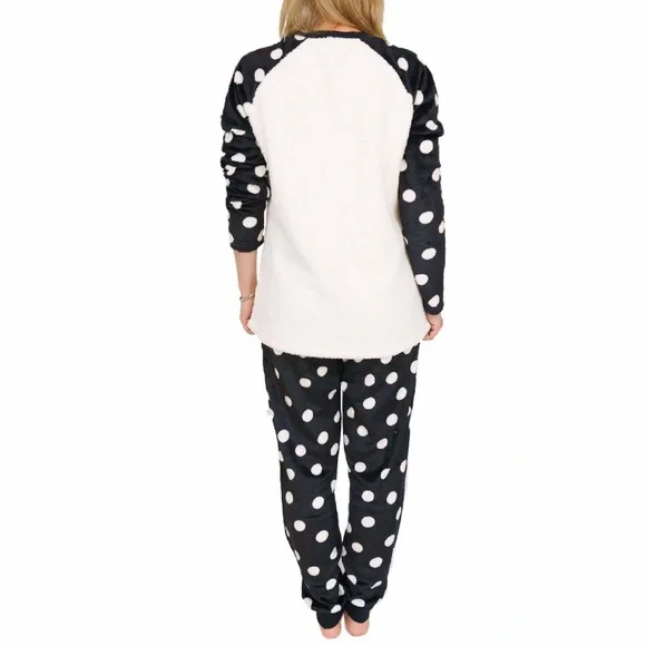 Queen of Cool Penguin Polka Dot Plush Pajamas - Picture 2 of 11